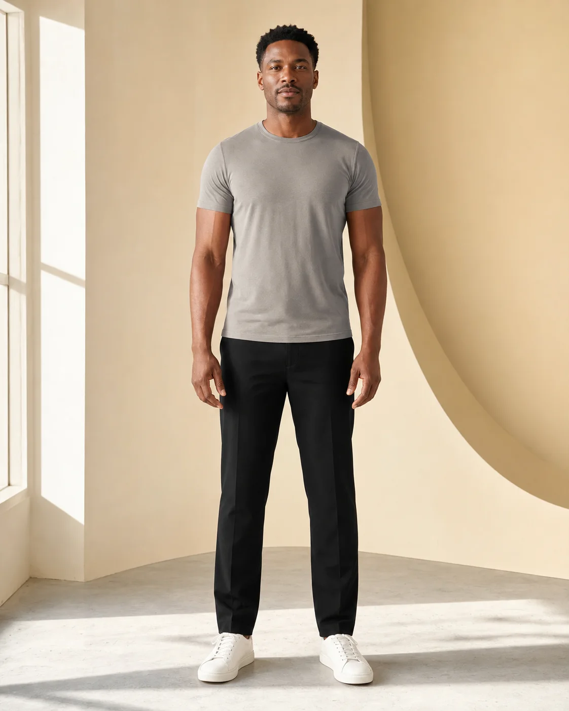 Clear waist-up person photo for an AI outfit generator